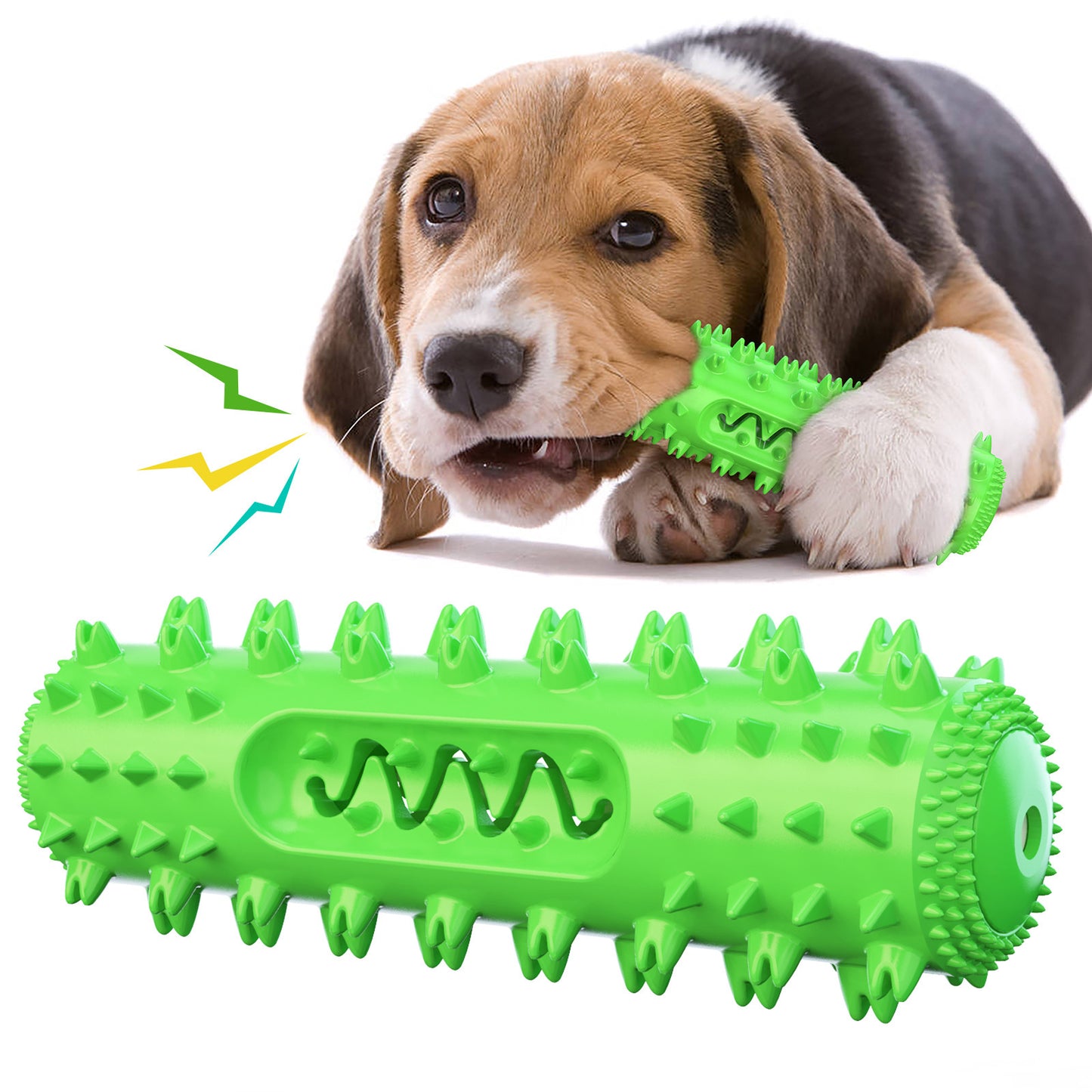 Pet Dog Teething Chew Stick with Toothbrush Feature
