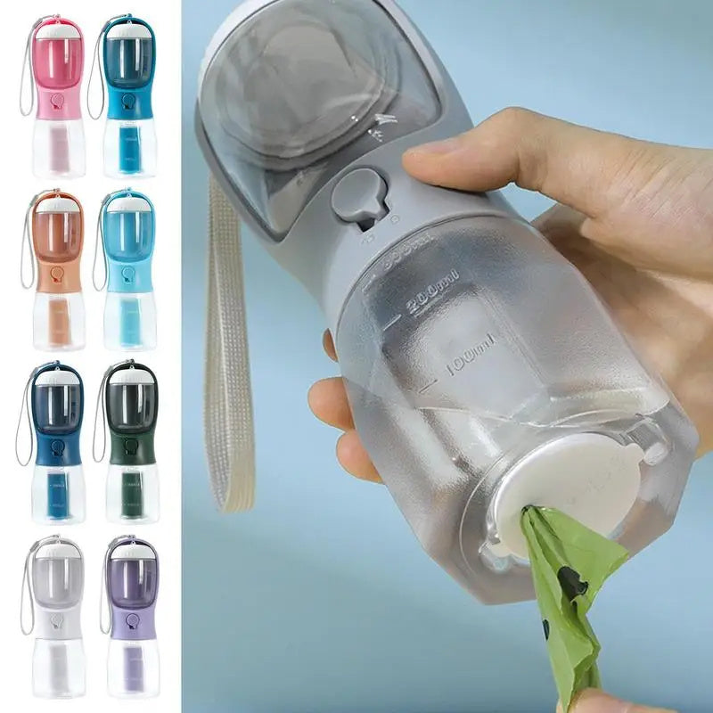 Multi-Functional Dog Water Cup, Food Container & Waste Bag