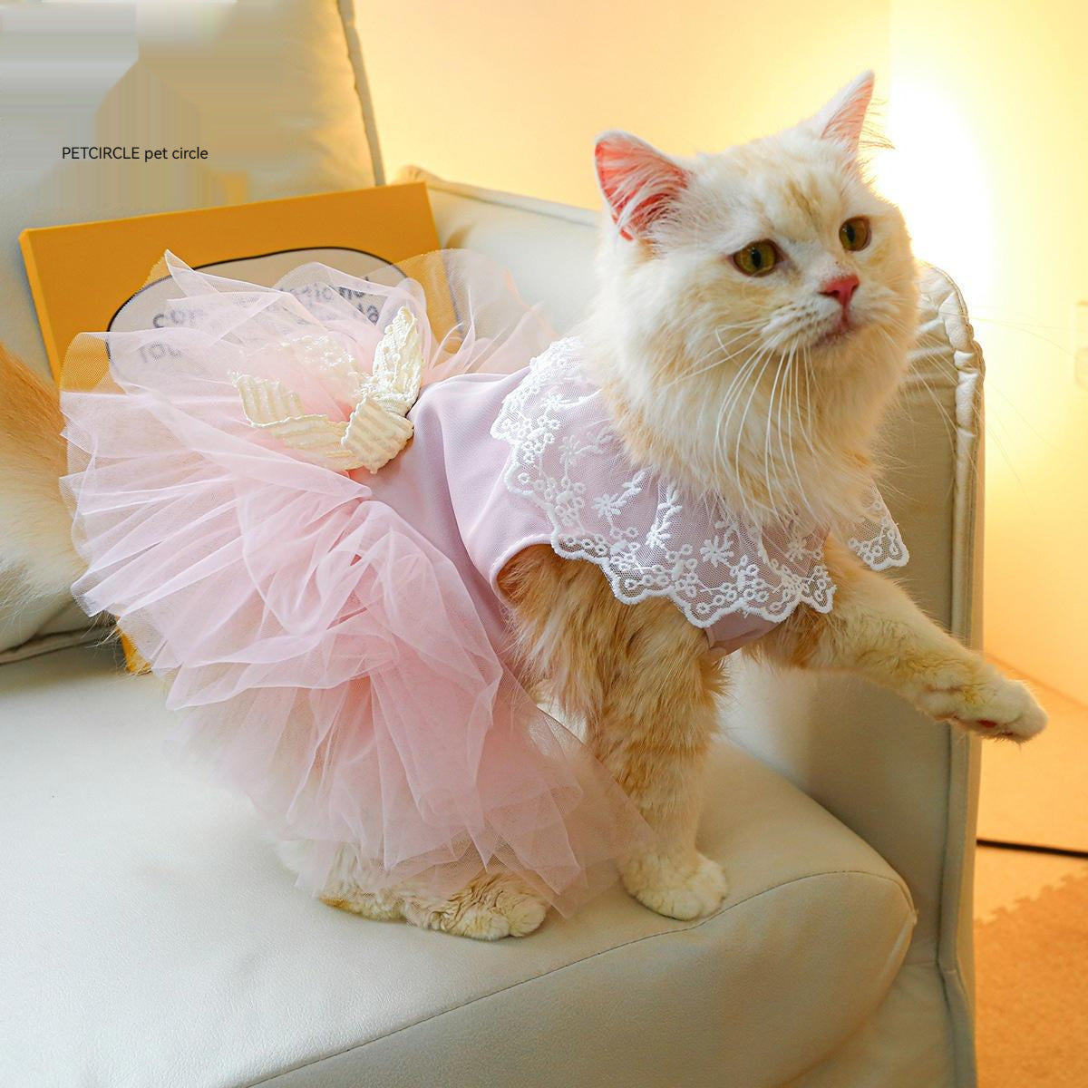 Pink Lace Tulle Tutu Skirt