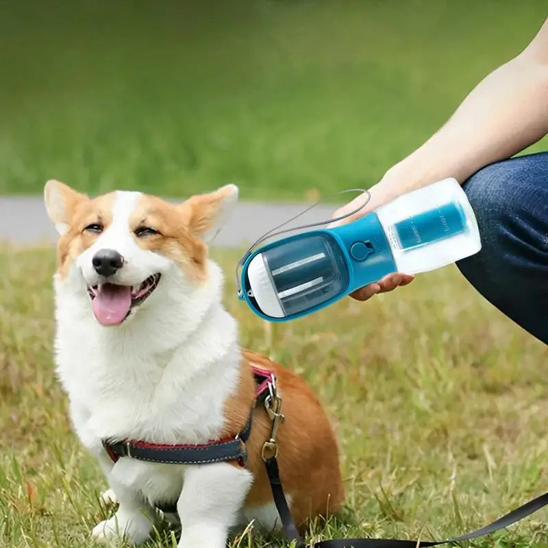 Multi-Functional Dog Water Cup, Food Container & Waste Bag