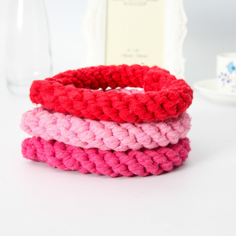Heart-Shaped Cotton Rope Toy