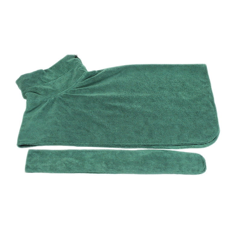 Absorbent Microfiber Pet Bathrobe