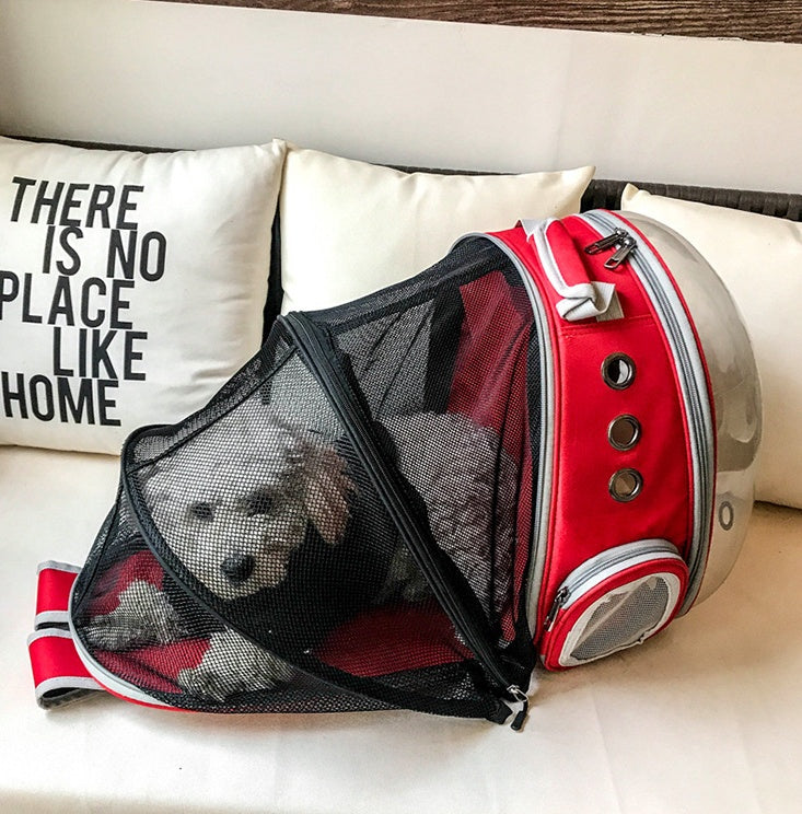 Trendy Transparent Space Capsule Pet Backpack