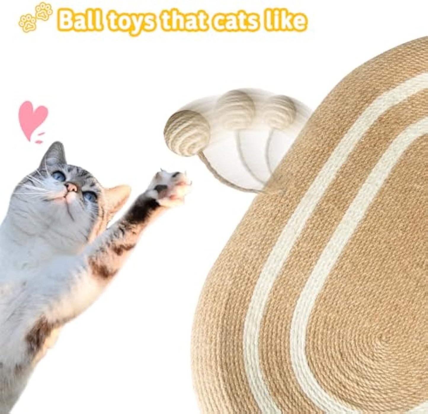 3-in-1 Sisal Cat Scratcher Bed