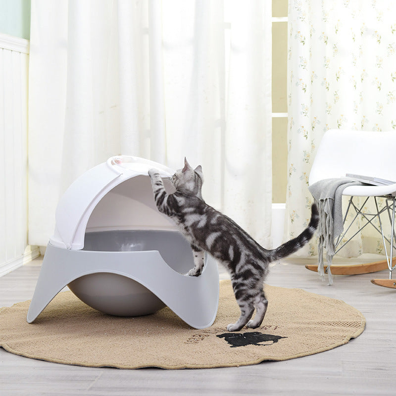 Fully Enclosed Large Cat Toilet