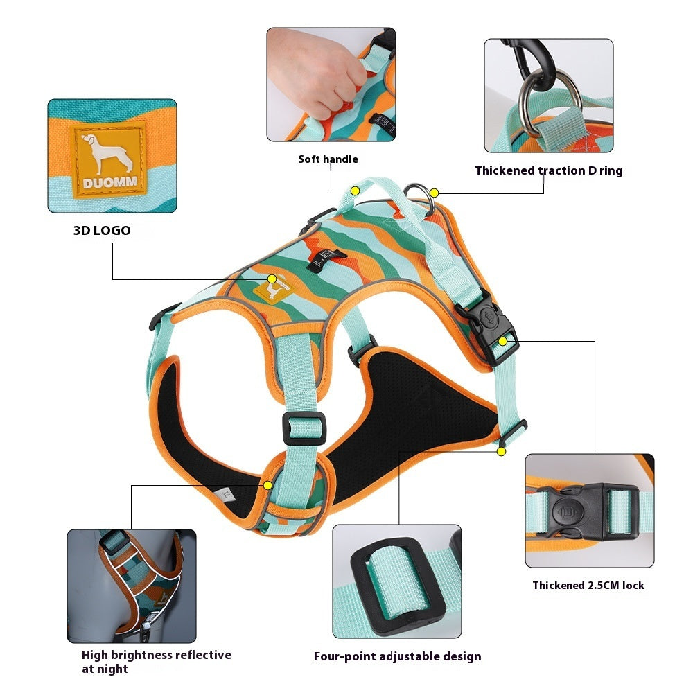 Reflective Dog Chest & Back Harness