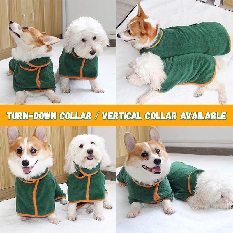 Absorbent Microfiber Pet Bathrobe