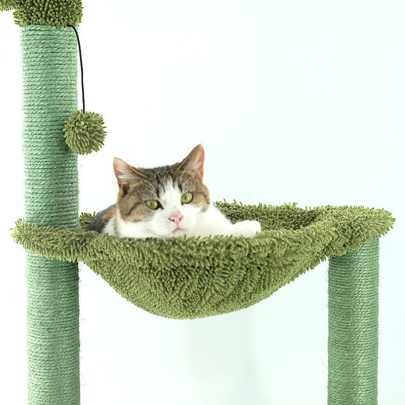 Sisal Cactus Cat Tree with Hammock