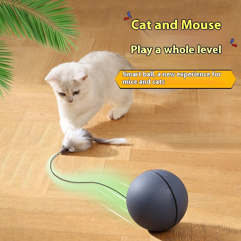 Interactive Electric Mouse Teaser Ball for Cats