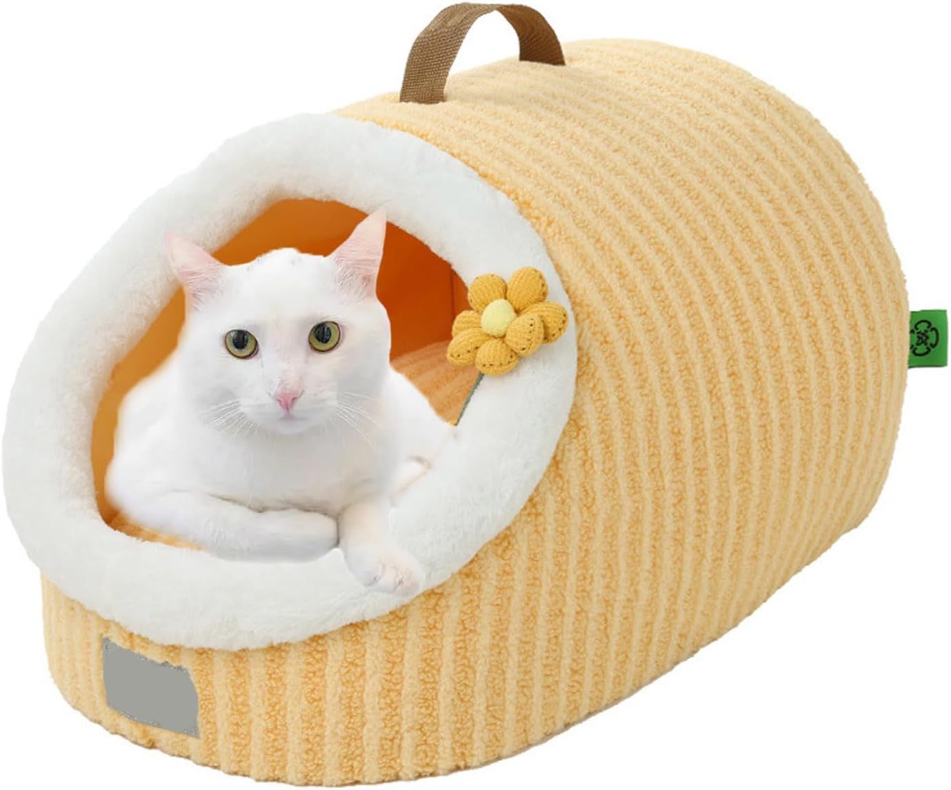 Indoor Cat Bed Cave with Removable Washable Cushion