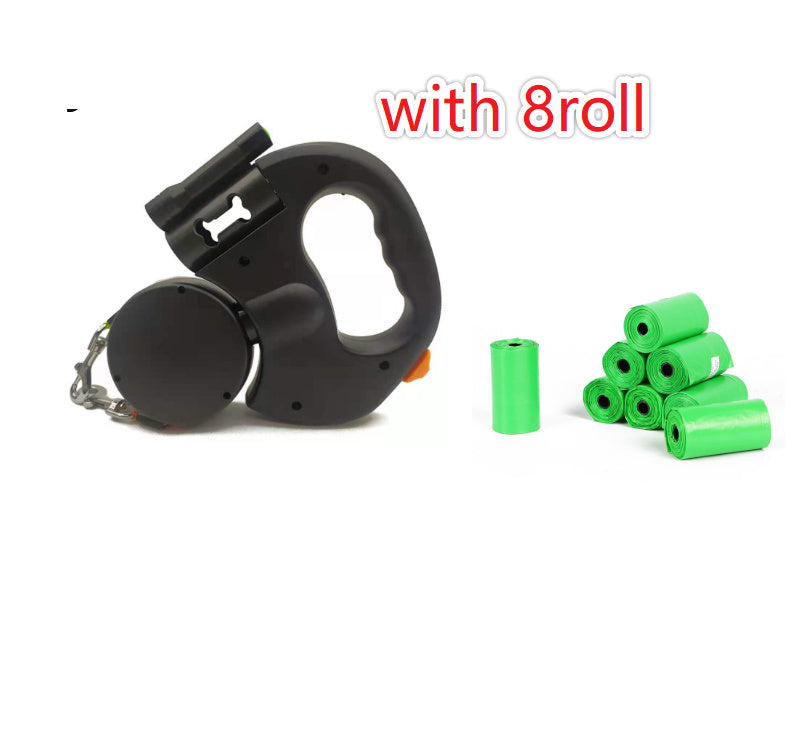 Retractable Reflective Dual Dog Leash