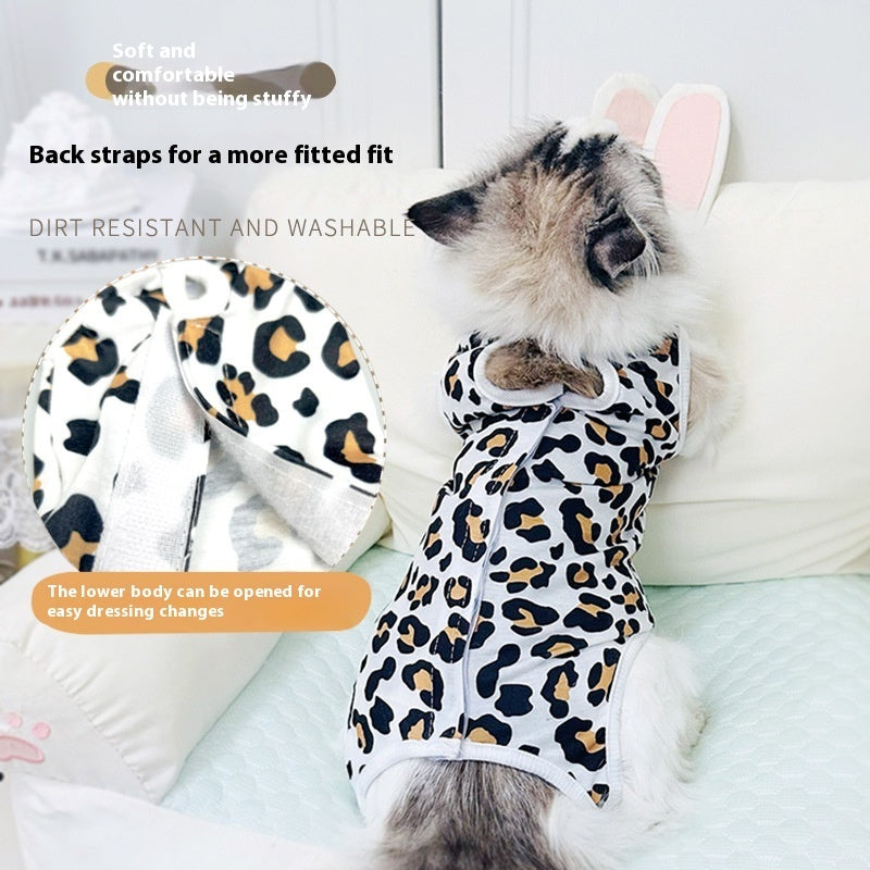 Post-Surgery Recovery Gown for Female Cats
