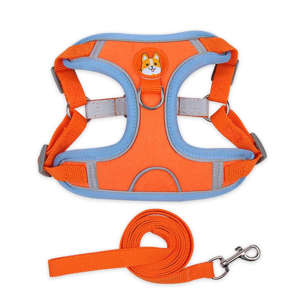 Reflective Soft Mesh Chest Strap Harness