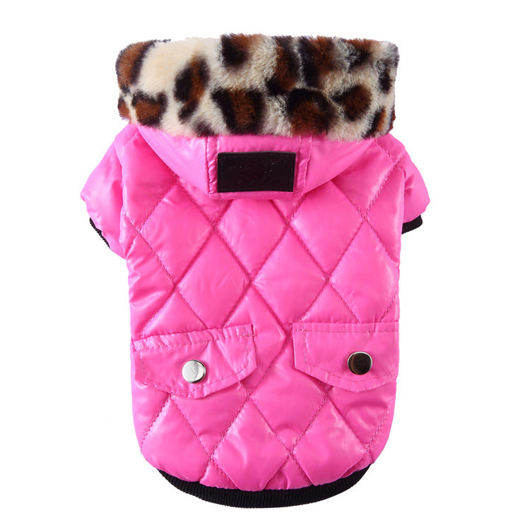 Autumn & Winter Dog Coat - Korean Style and Fur Collar