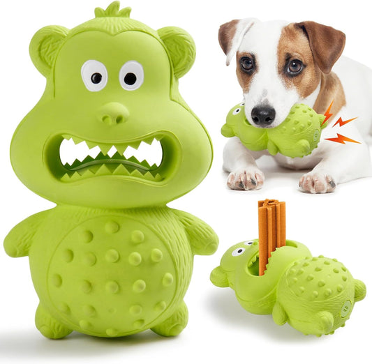 Chew Toy – Durable Natural Rubber Interactive Squeaky Toy