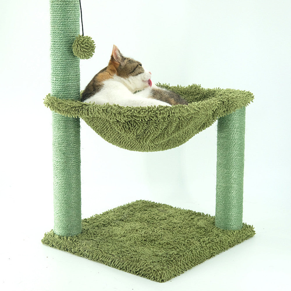 Sisal Cactus Cat Tree with Hammock
