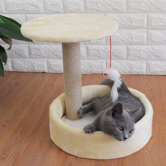 Small Cat Tree with Sisal Toy