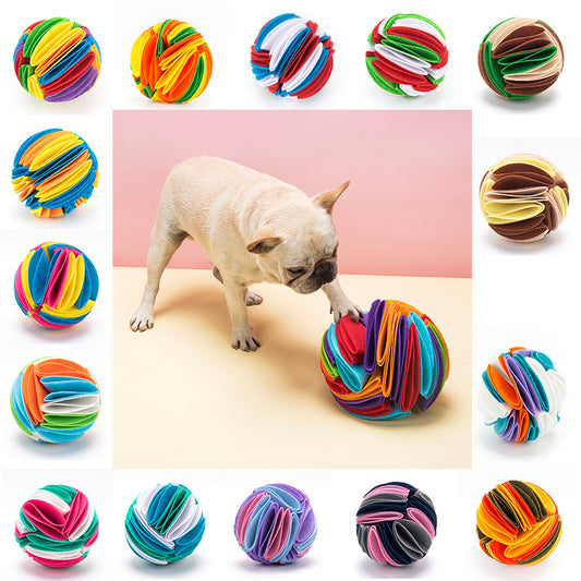 Foldable Dog Snuffle Ball – IQ Boosting Training Toy