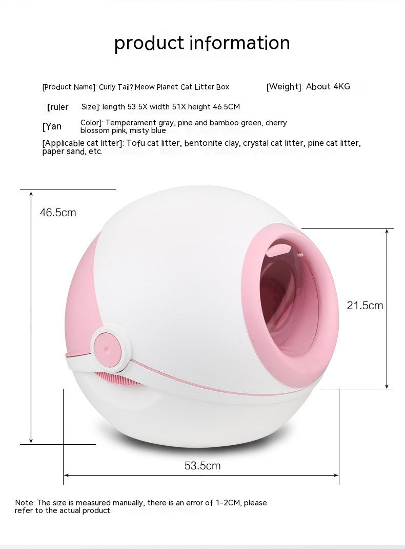 Fully Enclosed Cat Toilet