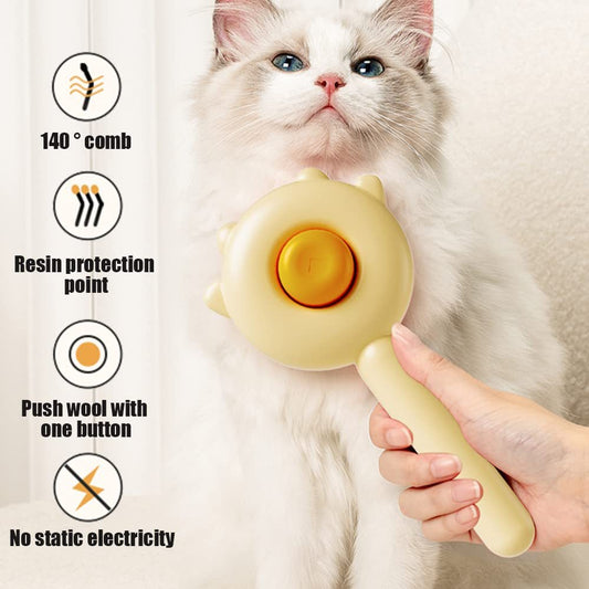 Pet Hair Cleaner Brush with Release Button