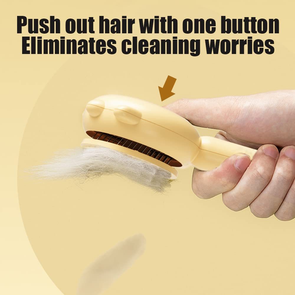 Pet Hair Cleaner Brush with Release Button