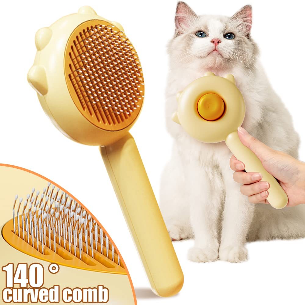 Pet Hair Cleaner Brush with Release Button