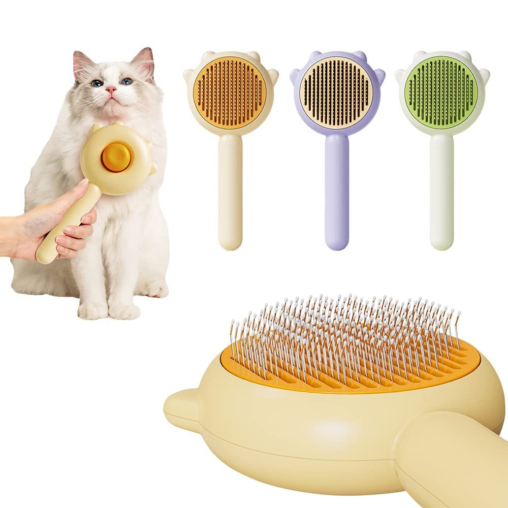 Pet Hair Cleaner Brush with Release Button