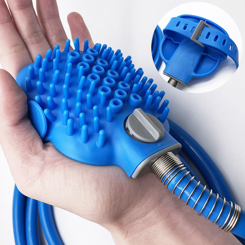 Outdoor Pet Shower & Bath Brush