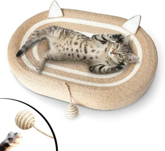 3-in-1 Sisal Cat Scratcher Bed
