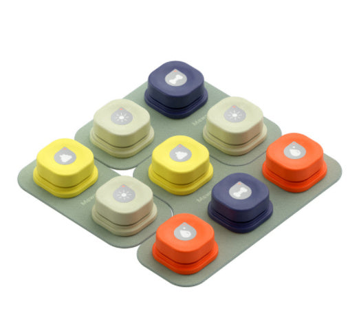 Pet Talking Button Toy – 4 Colors, Recordable & Interactive