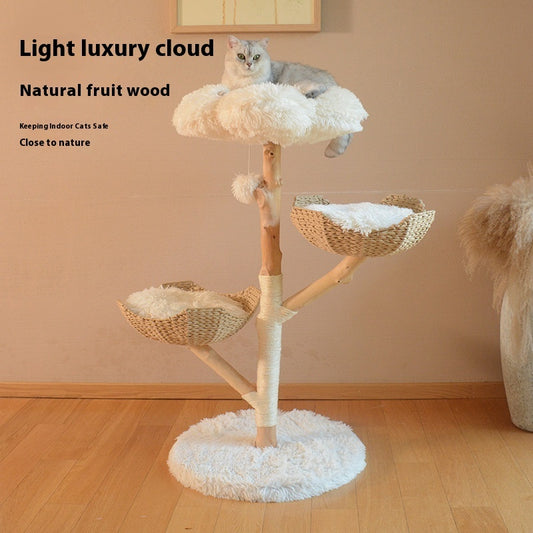 Solid Wood Cat Tree from Natural Fruit Tree
