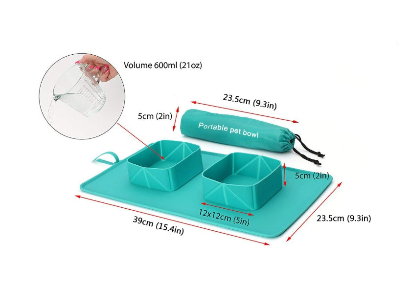 Portable Silicone Bowls for Dogs & Puppies