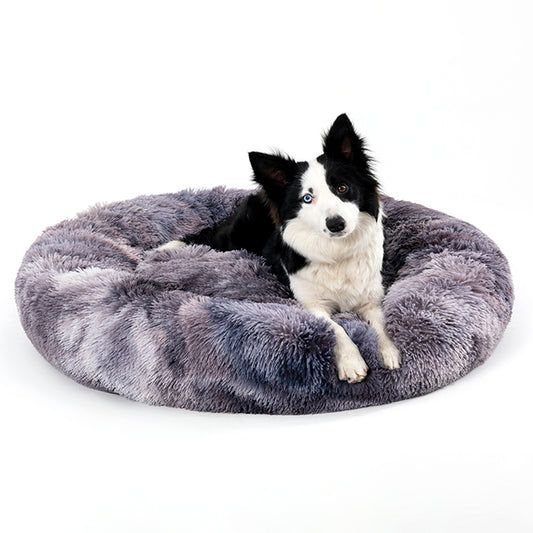 Fluffy Donut Dog Bed XXL