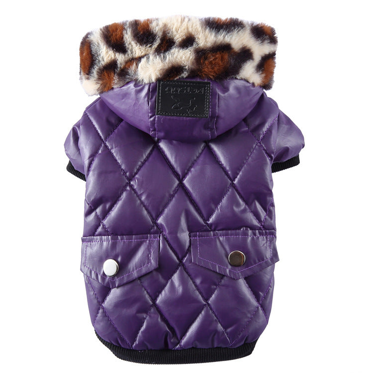 Autumn & Winter Dog Coat - Korean Style and Fur Collar