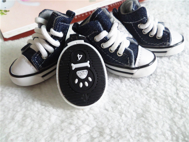 Dog Converse-style shoes