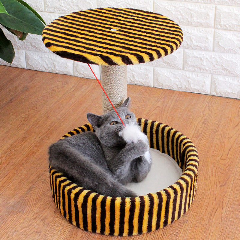 Small Cat Tree with Sisal Toy
