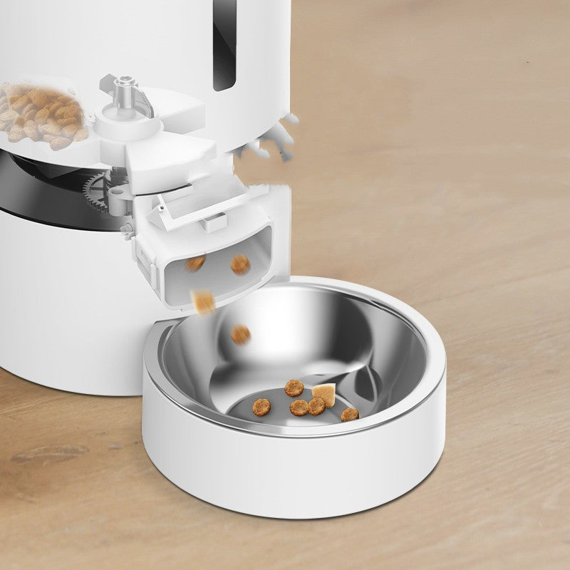 Capsule Automatic Cat Feeder with Double Bowl