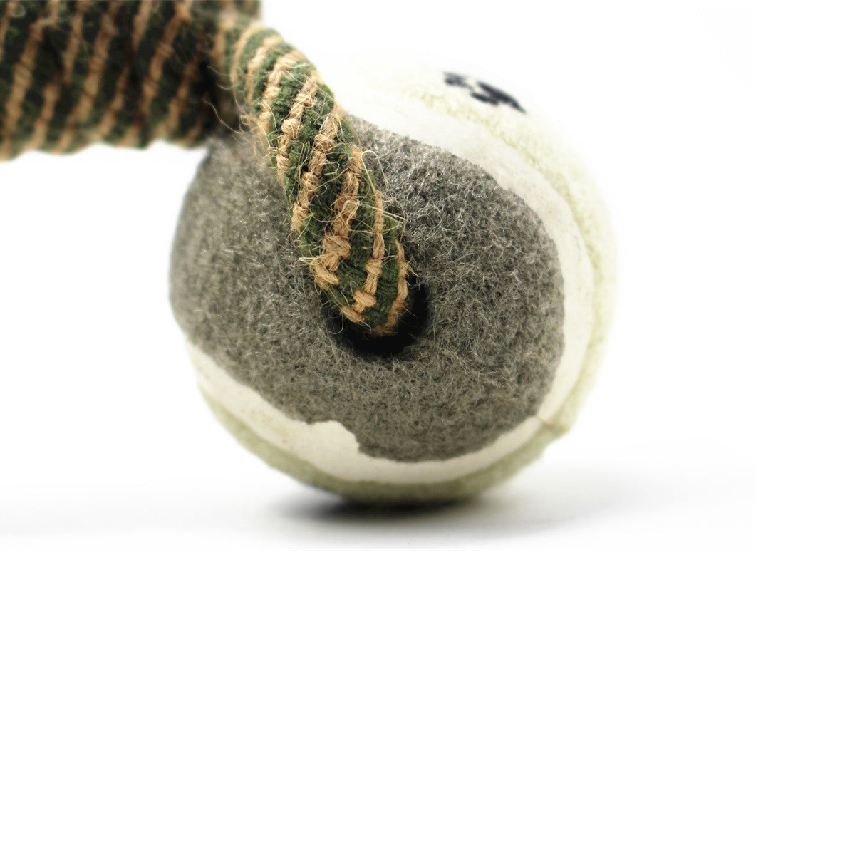 Rope Dumbbell Dog Toy with Tennis Balls