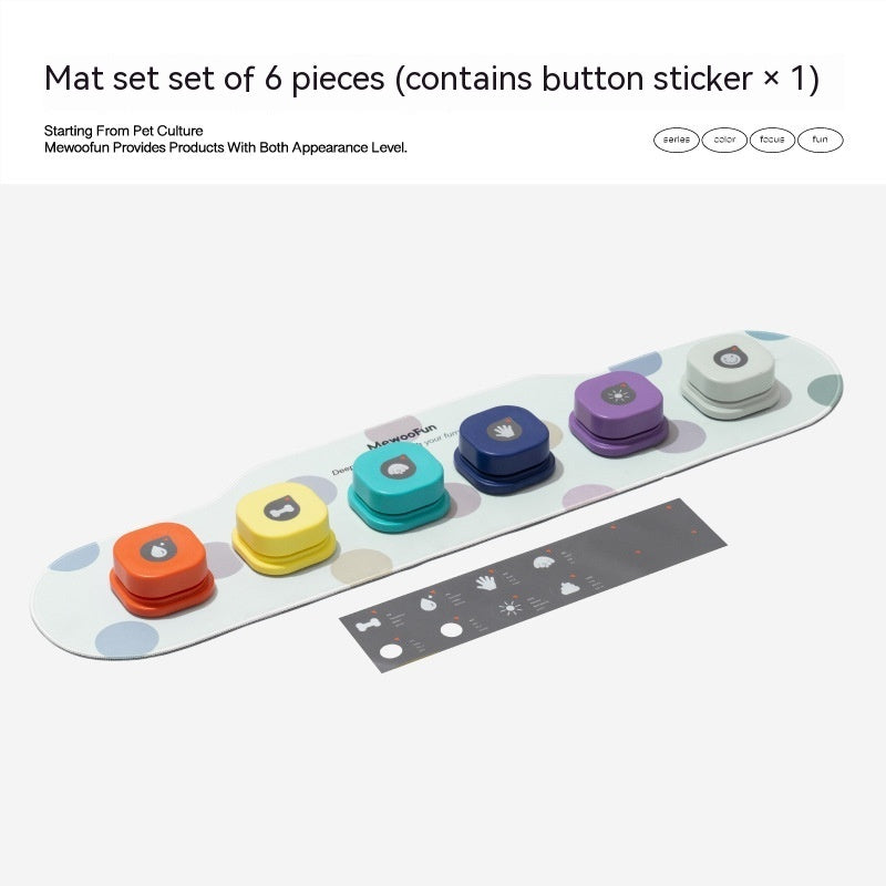 Pet Talking Button Toy – 4 Colors, Recordable & Interactive