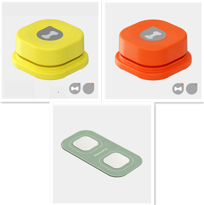 Pet Talking Button Toy – 4 Colors, Recordable & Interactive
