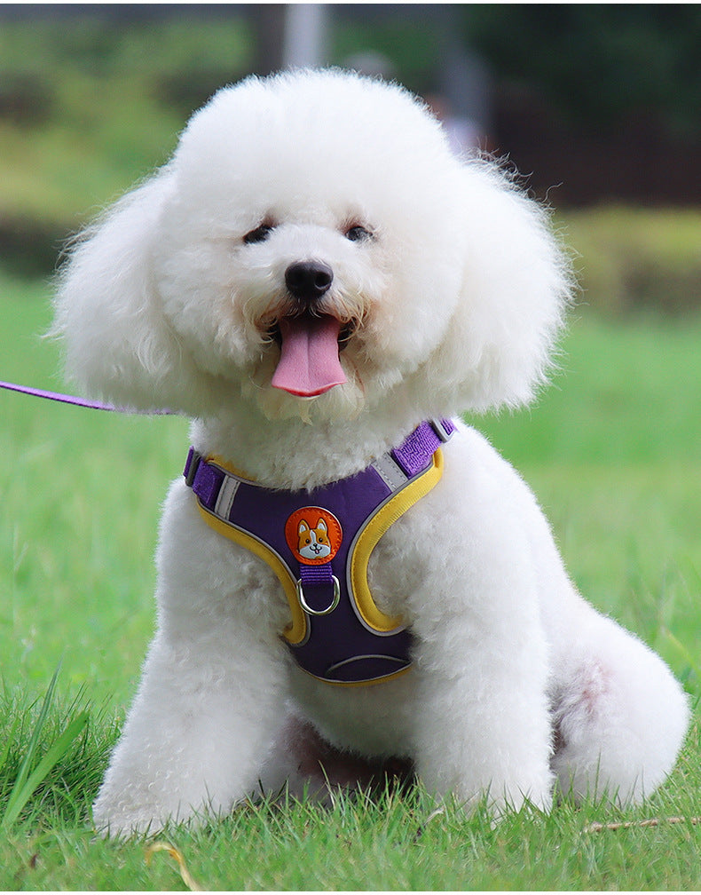 Reflective Soft Mesh Chest Strap Harness