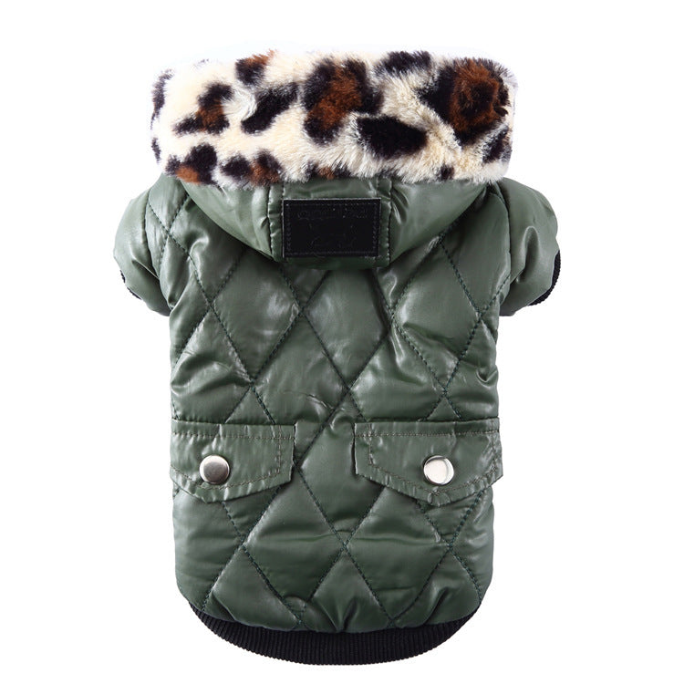Autumn & Winter Dog Coat - Korean Style and Fur Collar