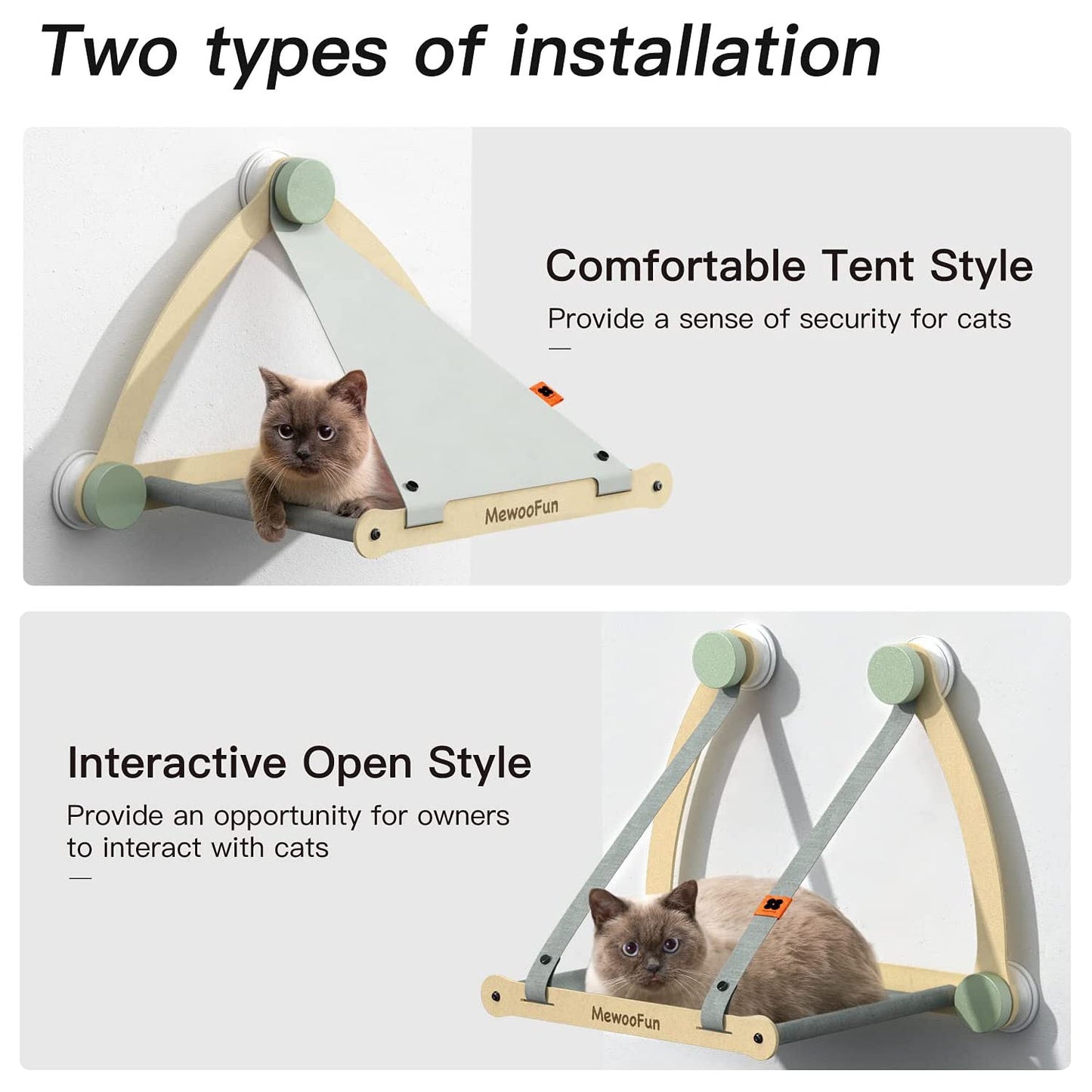 Cat Window Hammock – Detachable, Holds up to 30 lbs