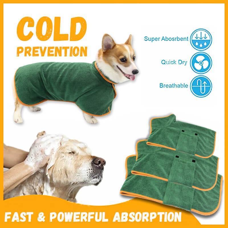 Absorbent Microfiber Pet Bathrobe
