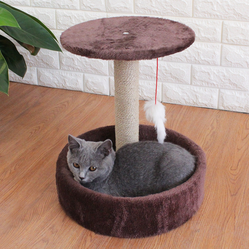 Small Cat Tree with Sisal Toy