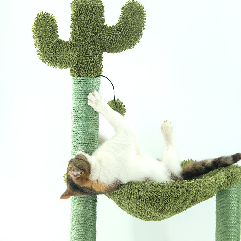Sisal Cactus Cat Tree with Hammock