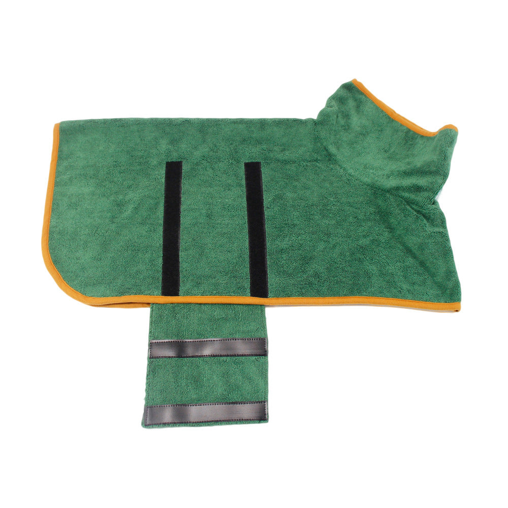 Absorbent Microfiber Pet Bathrobe