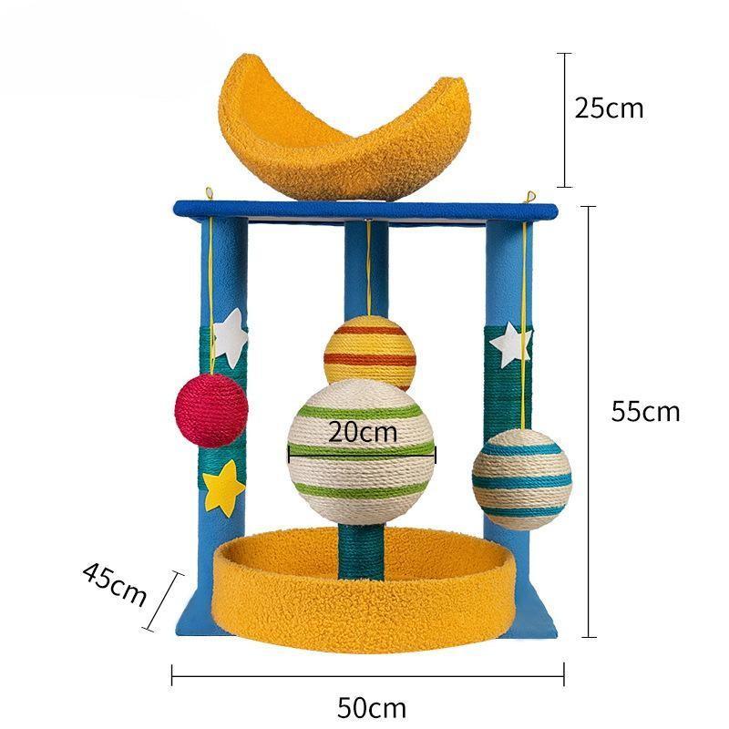 Cartoon-Style Cat Tower
