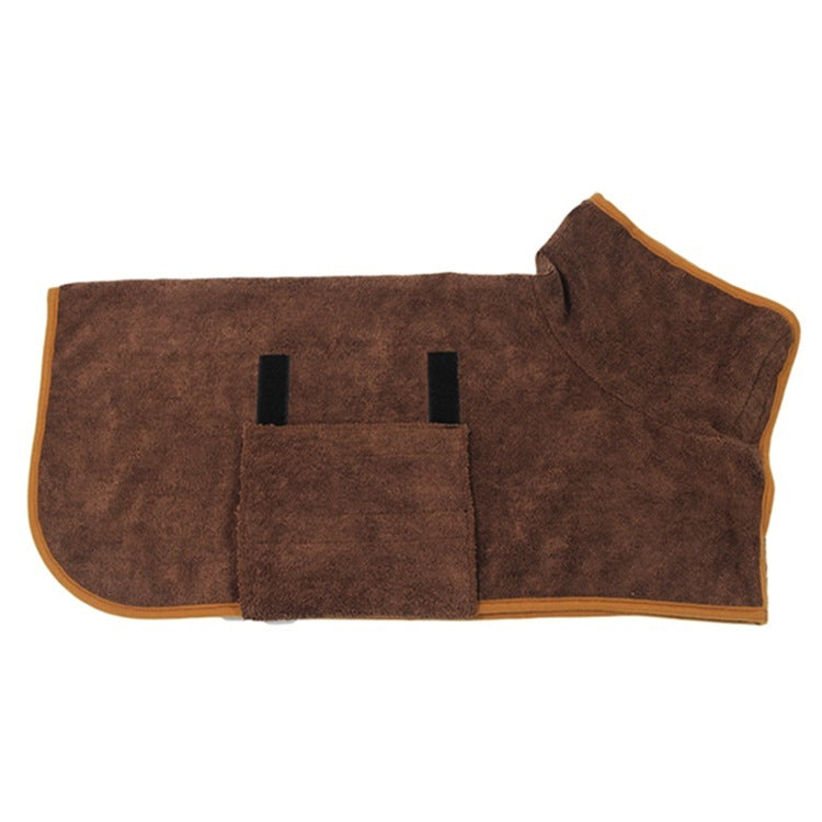 Absorbent Microfiber Pet Bathrobe