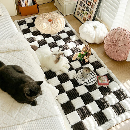 Luxury Cotton Sofa Cover & Plush Tatami Cushion